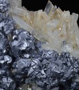 Galena on Pyrite, Quartz