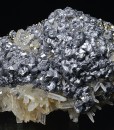 Galena on Pyrite, Quartz