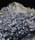 Galena on Pyrite, Quartz