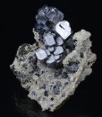 Skeletal Galena, Quartz, Sphalerite, Chalcopyrite