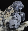 Skeletal Galena, Quartz, Sphalerite, Chalcopyrite