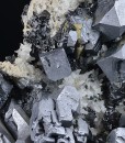 Skeletal Galena, Quartz, Sphalerite, Chalcopyrite