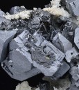Skeletal Galena, Quartz, Sphalerite, Chalcopyrite