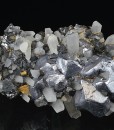 Twinned Galena, Quartz, Cleiophane