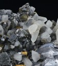 Twinned Galena, Quartz, Cleiophane