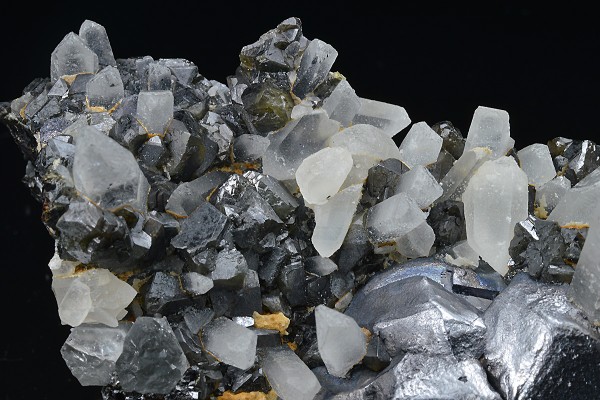 Twinned Galena, Quartz, Cleiophane