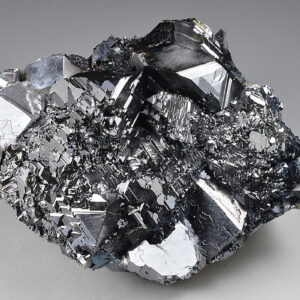 gem Sphalerite var.Cleiophane on twinned Galena