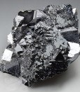 gem Sphalerite var.Cleiophane on twinned Galena