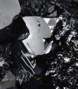 gem Sphalerite var.Cleiophane on twinned Galena