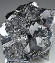 gem Sphalerite var.Cleiophane on twinned Galena
