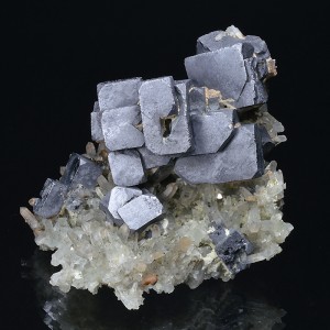 Skeletal Galena, Quartz, Calcite