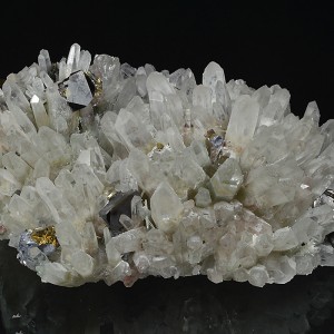 Quartz, Cleiophane, Pyrite, Chalcopyrite