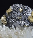 Chalcopyrite, skeletal Galena, Quartz, Sphalerite, Pyrite