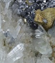 Chalcopyrite, skeletal Galena, Quartz, Sphalerite, Pyrite