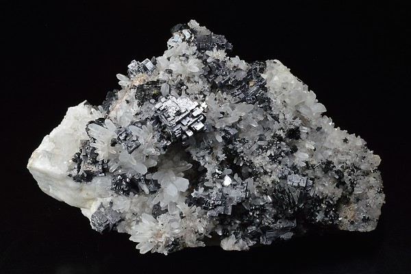 Skeletal Galena, Quartz, Sphalerite