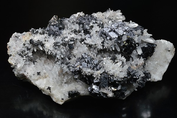 Skeletal Galena, Quartz, Sphalerite