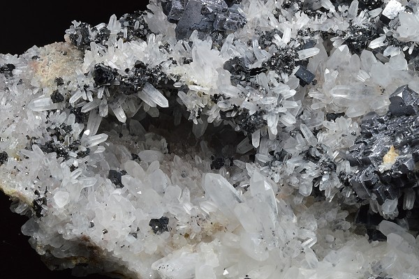Skeletal Galena, Quartz, Sphalerite