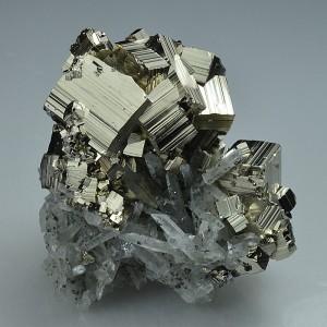 Pyrite, Quartz