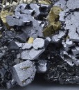 Galena, gem Sphalerite var.Cleiophane, Pyrite, Chalcopyrite