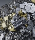 Galena, gem Sphalerite var.Cleiophane, Pyrite, Chalcopyrite