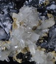 Melted habit Galena, Quartz,Chalcopyrite,Sphalerite