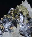 Melted habit Galena, Quartz,Chalcopyrite,Sphalerite
