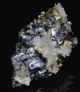 Melted habit Galena, Quartz,Chalcopyrite,Sphalerite