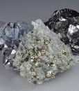 Twinned and truncated Galena, Sphalerite, Quartz