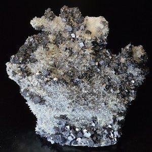 Truncated Galena, Quartz, Sphalerite, Chalcopyrite