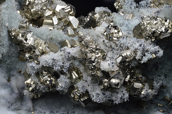 Pyrite, Quartz, Calcite