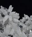 Quartz, skeletal Galena, Sphalerite, Chalcopyrite