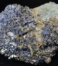 Skeletal Galena, Chalcopyrite, Quartz, Dolomite