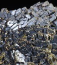 Skeletal Galena, Chalcopyrite, Quartz, Dolomite