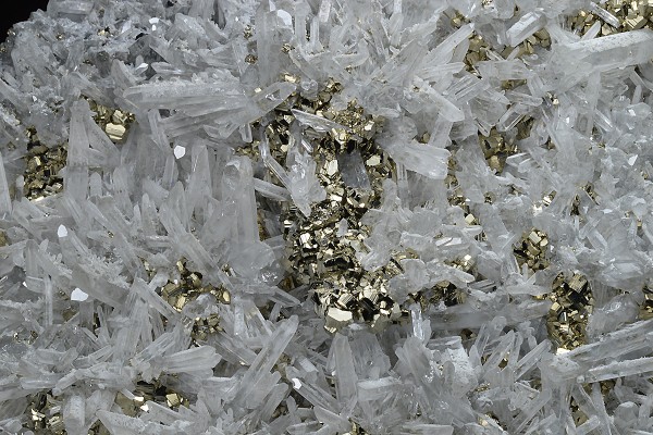 Pyrite on Quartz