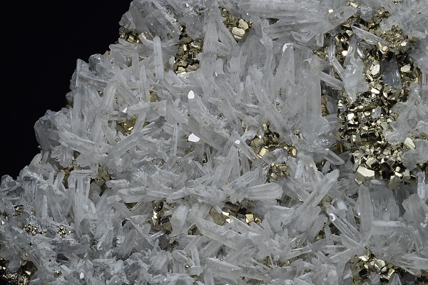 Pyrite on Quartz