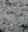 Pyrite on Quartz