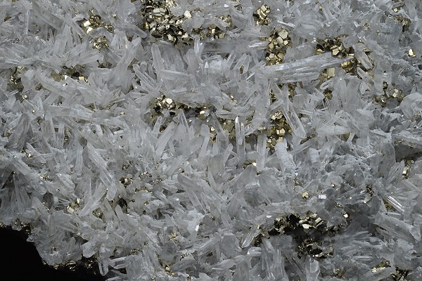Pyrite on Quartz