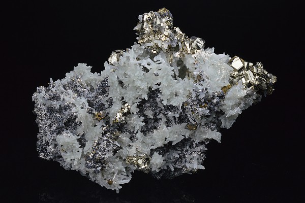Pyrite, Quartz, Sphalerite, Chalcopyrite