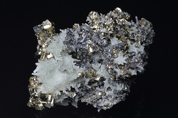 Pyrite, Quartz, Sphalerite, Chalcopyrite