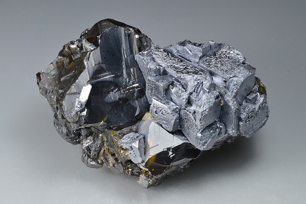 gem Sphalerite var.Cleiophane, twinned Galena