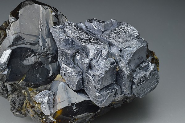 gem Sphalerite var.Cleiophane, twinned Galena