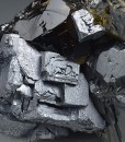 gem Sphalerite var.Cleiophane, twinned Galena