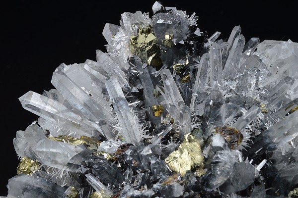 Quartz, Chalcopyrite, Sphalerite