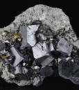 gem Sphalerite var.Cleiophane, Galena, Chalcopyrite, Quartz