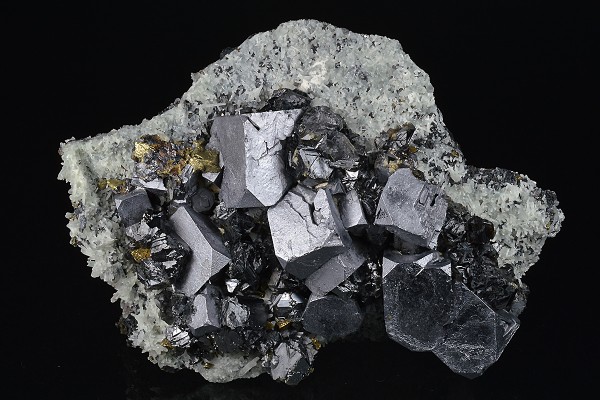 gem Sphalerite var.Cleiophane, Galena, Chalcopyrite, Quartz