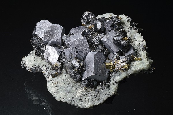 gem Sphalerite var.Cleiophane, Galena, Chalcopyrite, Quartz
