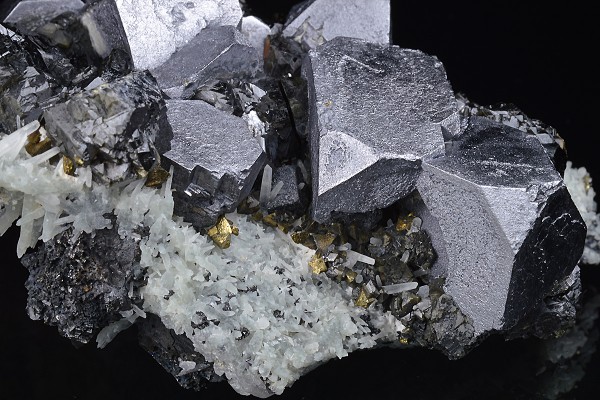 gem Sphalerite var.Cleiophane, Galena, Chalcopyrite, Quartz