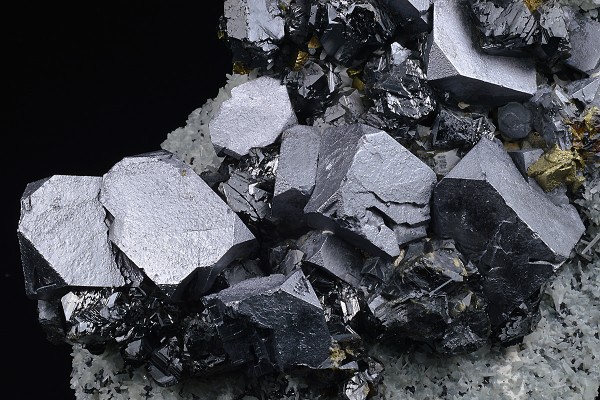gem Sphalerite var.Cleiophane, Galena, Chalcopyrite, Quartz