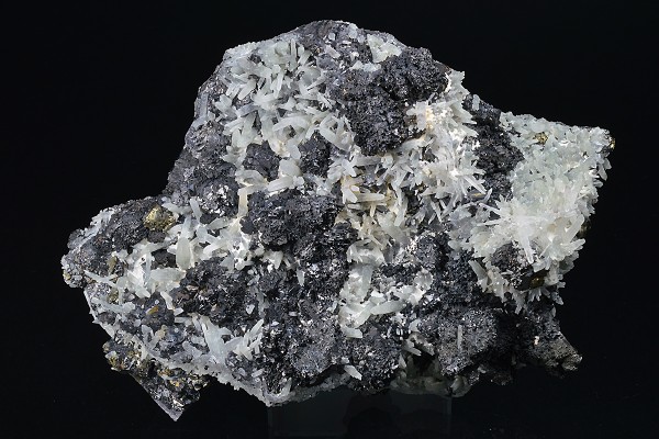 gem Sphalerite var.Cleiophane, Galena, Chalcopyrite, Quartz