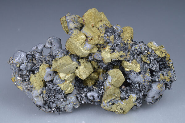 Chalcopyrite, Galena, Sphalerite, Calcite